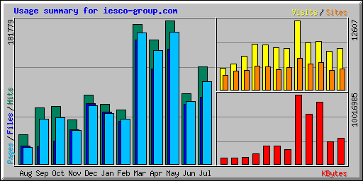 Usage summary for iesco-group.com
